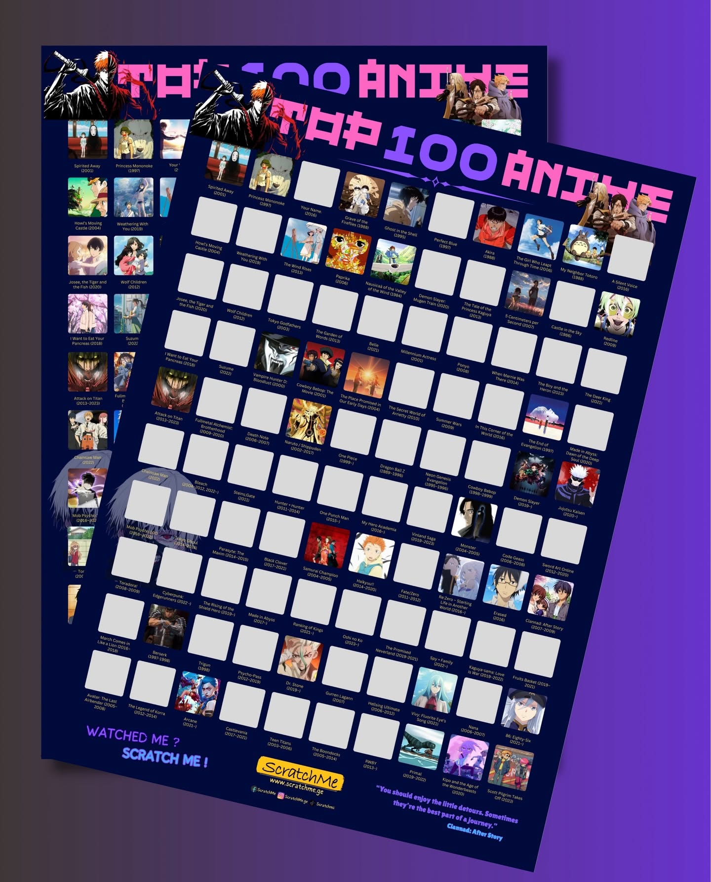 ტოპ 100 ანიმე